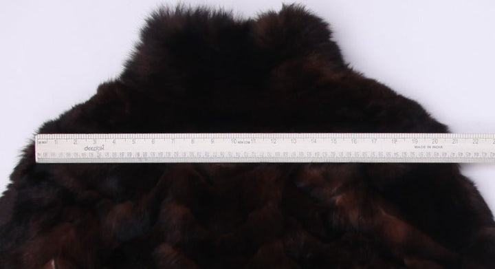 Vintage 1980s Dark Espresso Mink Fur Coat | Chevron Pattern Let-Out Real Fur Jacket | Glamorous Winter Swing | Fashion Rerun