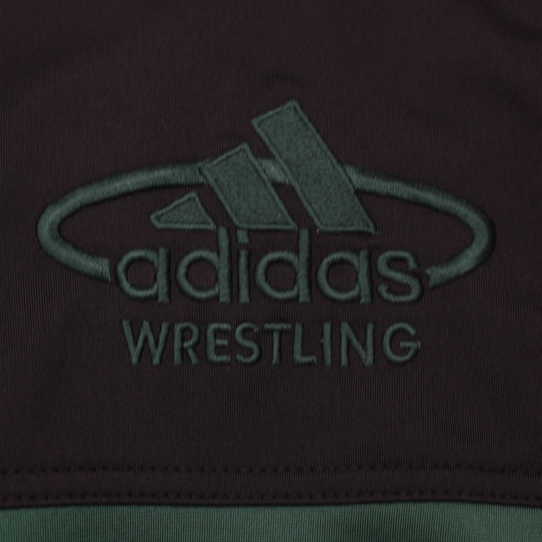 Vintage Mens Adidas Wrestling Track Jacket Green Black Full Zip M | Migration_Jackets - Detail View | Fashion Rerun