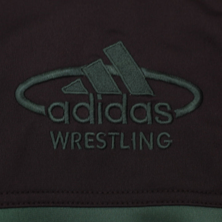 Vintage Mens Adidas Wrestling Track Jacket Green Black Full Zip M | Migration_Jackets - Detail View | Fashion Rerun