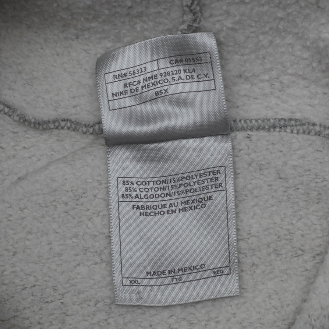 Vintage Embroidered Nike Center Swoosh Gray Pullover Hoodie XXL | Migration_Hoodies - Detail View | Fashion Rerun