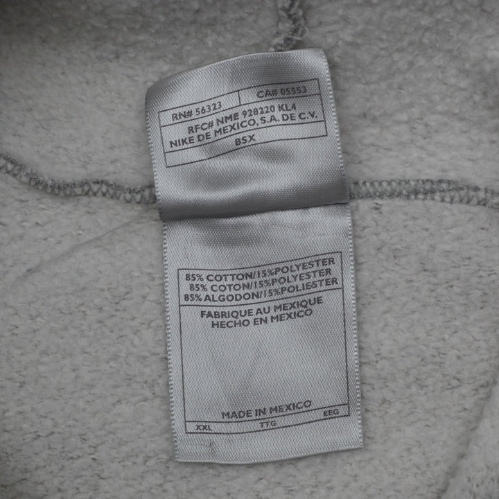 Vintage Embroidered Nike Center Swoosh Gray Pullover Hoodie XXL | Migration_Hoodies - Detail View | Fashion Rerun