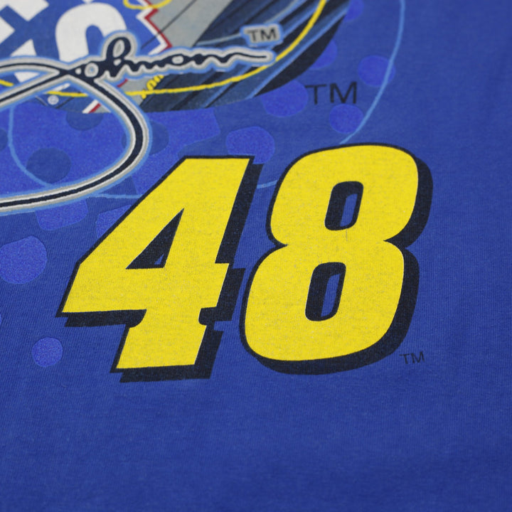 Vintage Mens Gildan NASCAR Jimmie Johnson T Shirt XL Lowe's Racing 48 Size XL