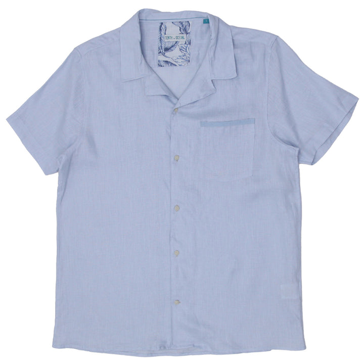 Mens Tenth + Ocean 100% Linen Shirt - Fashion Rerun Vintage Migration_Shirt