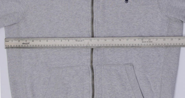 Mens Ralph Lauren Hoodie Gray Full Zip Embroidered Logo