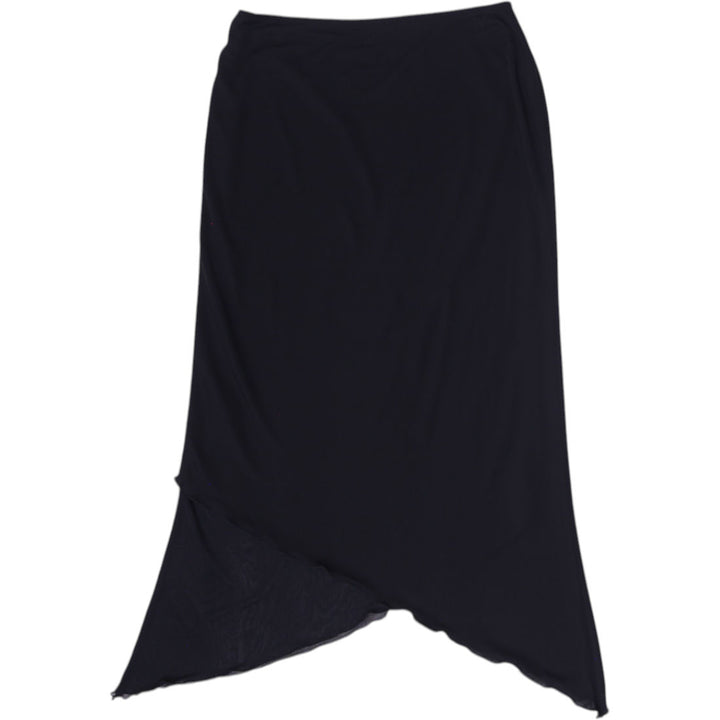 Y2K Black Asymmetrical Maxi Skirt - Size 10 | Migration_Skirts | Fashion Rerun
