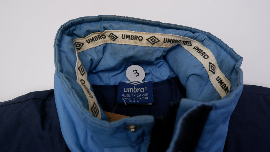 Vintage Mens Umbro Jacket Navy Blue Full Zip Athletic Sports | Migration_Jackets UAENAT20 - View 7 | Fashion Rerun