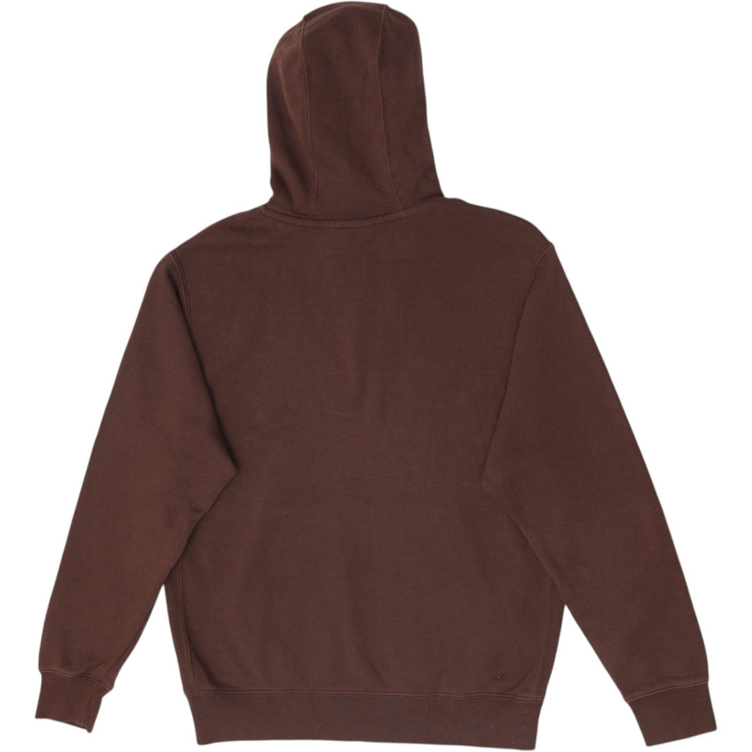 Mens Nike Sportswear Club Fleece Hoodie Brown Embroidered Futura Logo Pullover