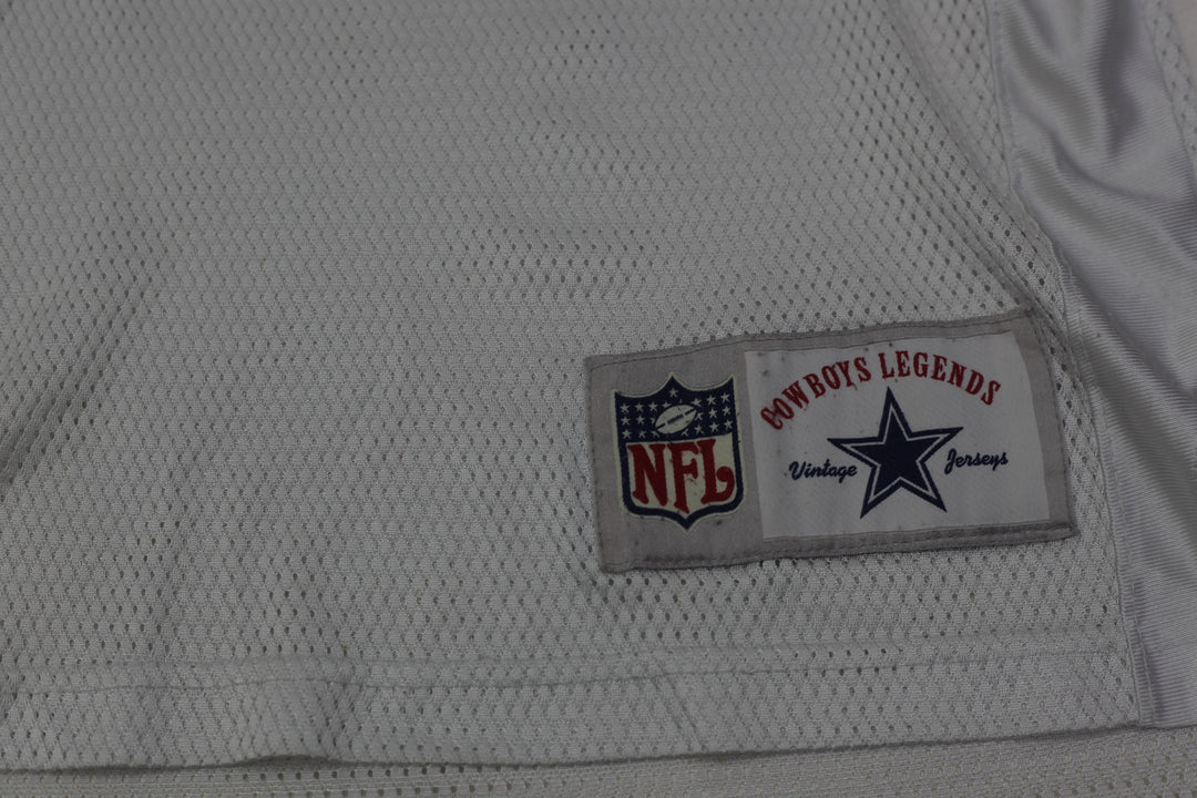 Mens Throwback White Sewn #12 Roger Staubach Dallas Cowboys Jersey