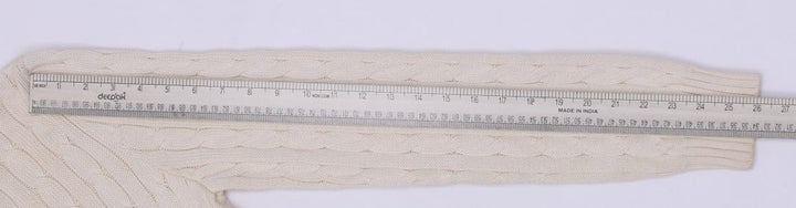 Vintage Womens Ralph Lauren Sport Hoodie Cream Cable Knit Full Zip Large | Migration_Hoodies RL Collection - | Fashion Rerun