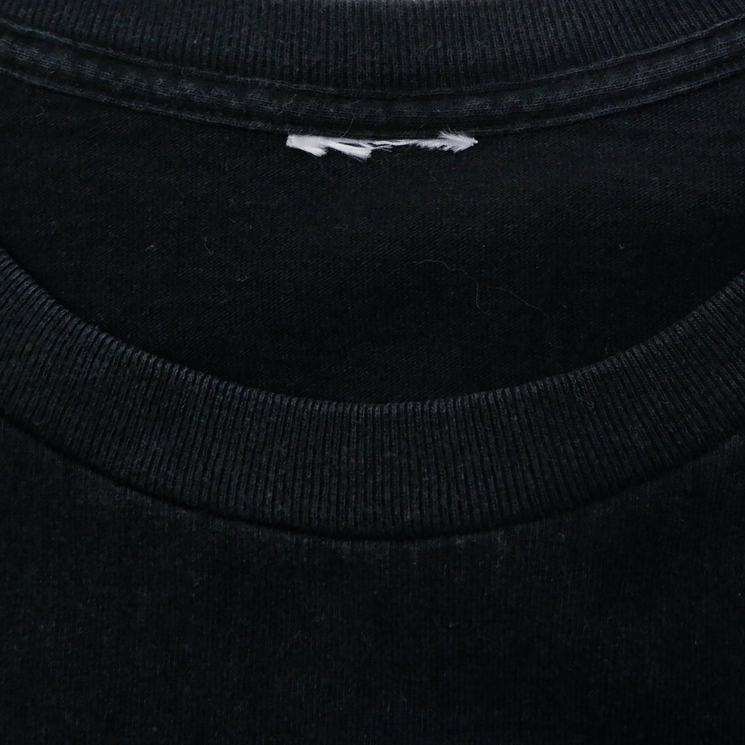 Vintage 1990 Graffix Jester Skelton Clown Black T-Shirt