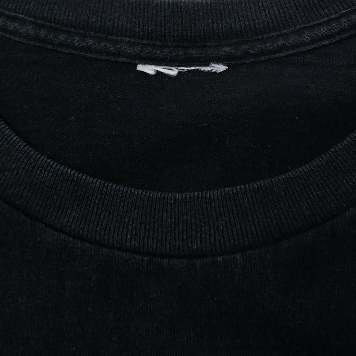 Vintage 1990 Graffix Jester Skelton Clown Black T-Shirt