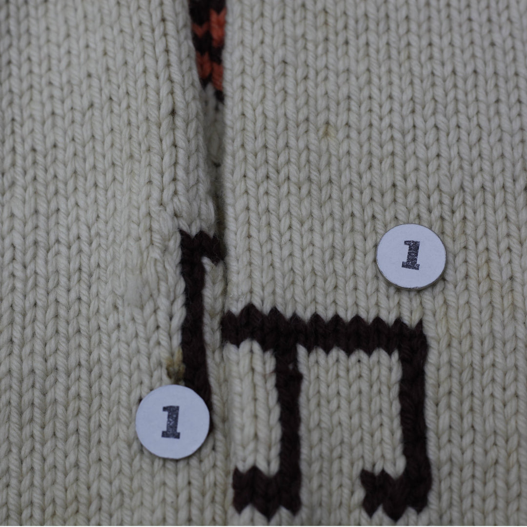 Vintage Mens Patterned Knitwear Full Zip Sweater Size L | Migration_Knitwear & Sweaters - View 7 | Fashion Rerun