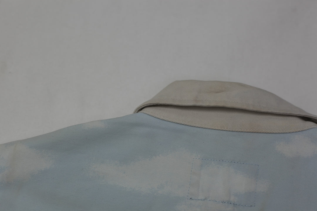 Ladies Ralph Lauren Naval Supply Beach Print Barn Coat Tropical Blue