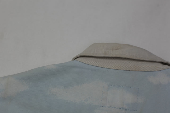 Ladies Ralph Lauren Naval Supply Beach Print Barn Coat Tropical Blue