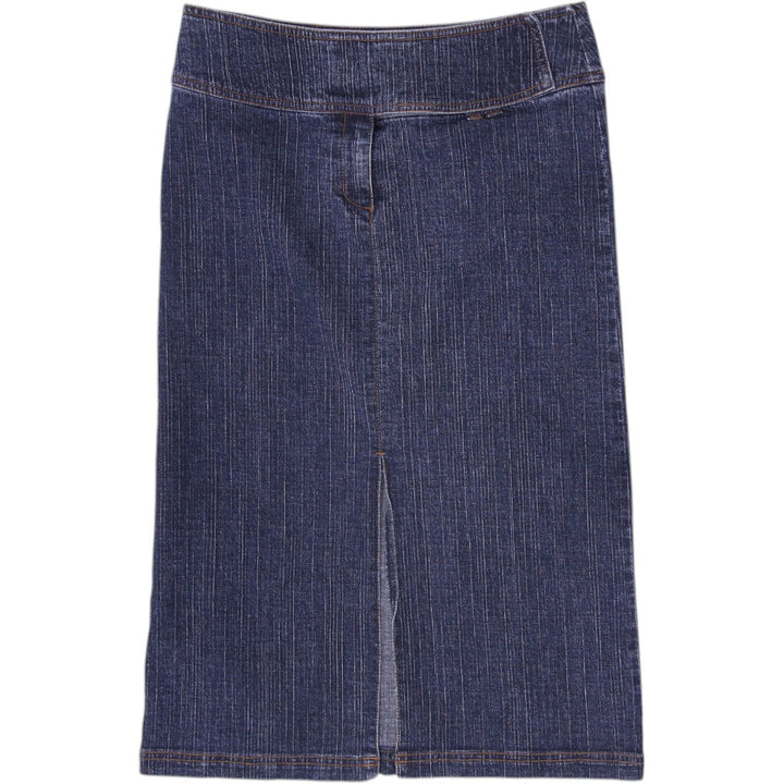Y2K Ladies Nevada Front Split Denim Skirt Size 4
