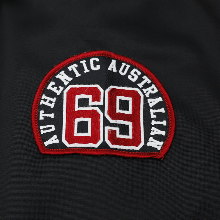 Vintage Mens Coogi Australia 1969 Track Jacket Black Red Embroidered Size XXL