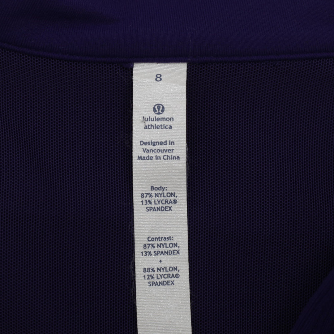 Ladies Lululemon Athletica Full Zip Activewear Jacket Size 8 | Migration_Jackets - Back View | Fashion Rerun