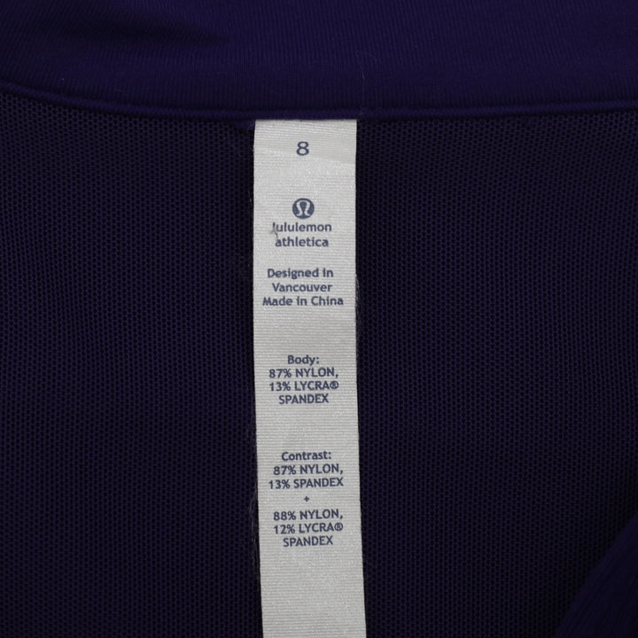 Ladies Lululemon Athletica Full Zip Activewear Jacket Size 8 | Migration_Jackets - Back View | Fashion Rerun