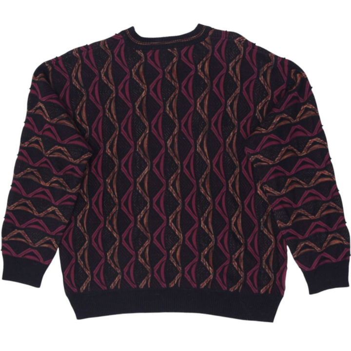 Mens Protege Sweater Textured Knit Coogi Cosby Grandpa Biggie