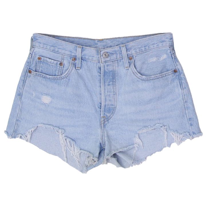 Ladies Levis 501 Button Fly Denim Shorts