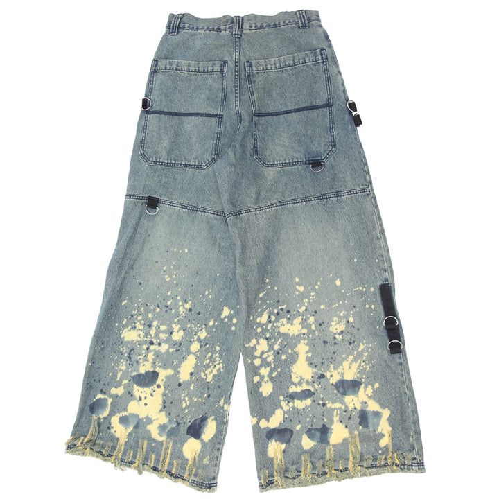 Y2K Grunge Distressed Wide Leg Jeans