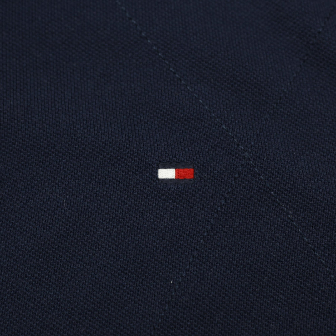 Mens Tommy Hilfiger Navy Red Color Block Polo T-Shirt Size M