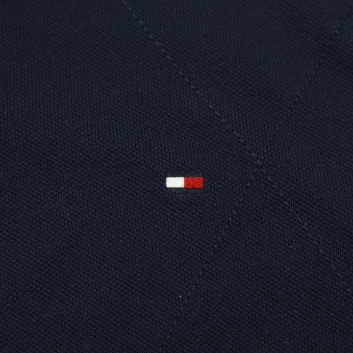 Mens Tommy Hilfiger Navy Red Color Block Polo T-Shirt Size M