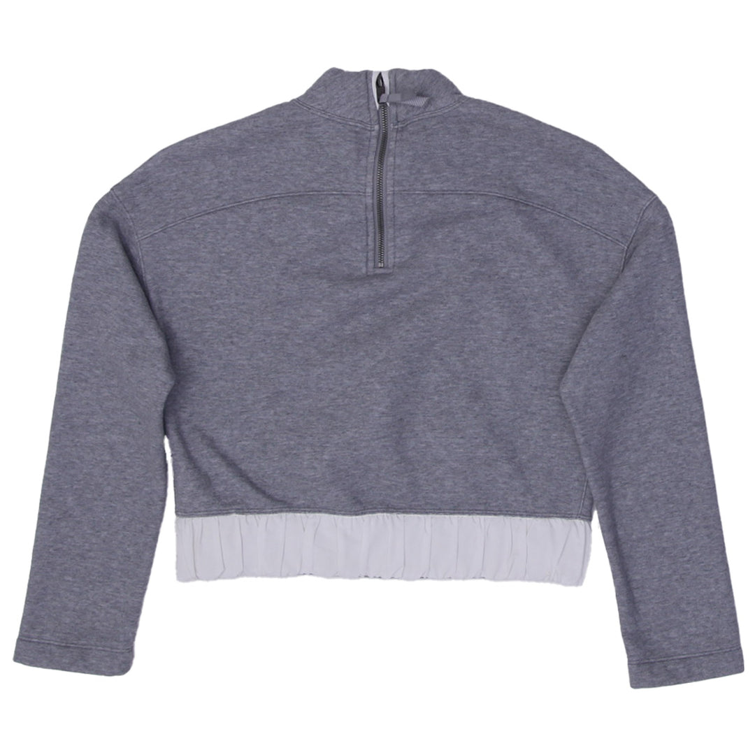 Ladies Lululemon Crop Quarter Zip Back Sweatshirt