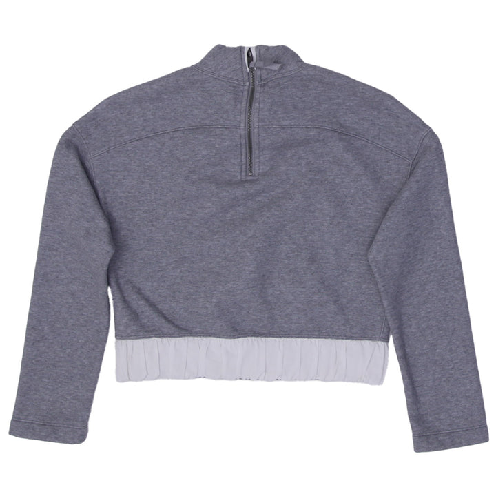 Ladies Lululemon Crop Quarter Zip Back Sweatshirt