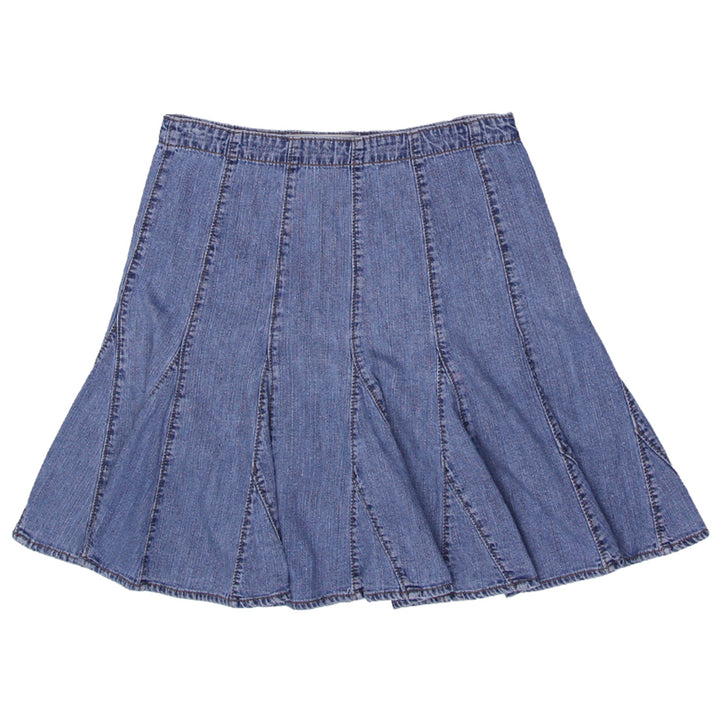 Y2K Ladies Gap Pleated Denim Skirt