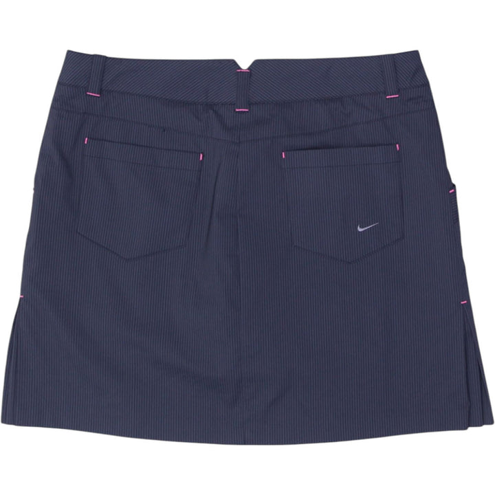 Womens Nike Golf Skirt Navy Pinstripe Athletic Pockets