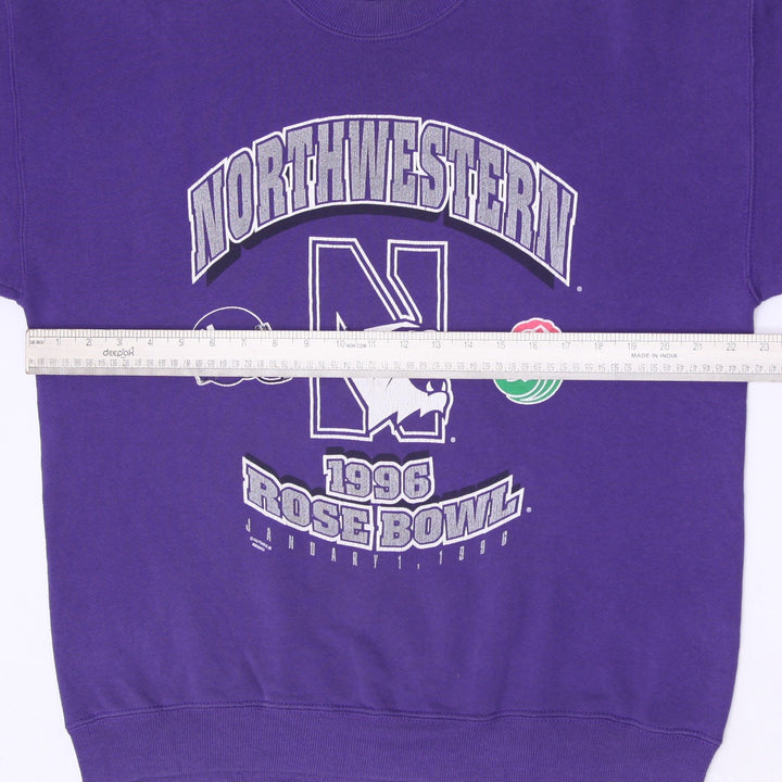 Vintage 90s Nutmeg Mills Northwestern Rose Bowl Sweatshirt Purple Crewneck