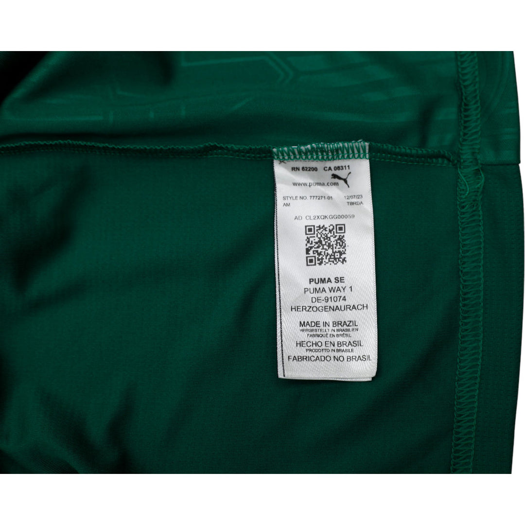 Mens Puma 2023–2024 Palmeiras Soccer Jersey Green Team Logo Size XXL