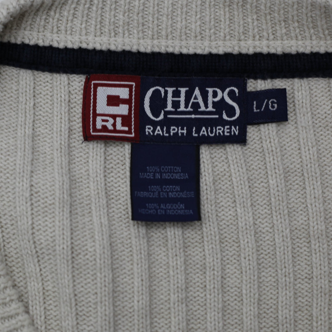 Vintage Chaps Ralph Lauren V-Neck Knitted Sweater Vest