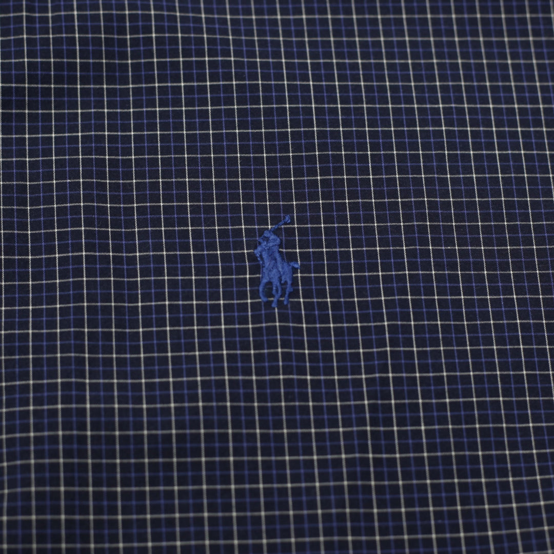 Mens Ralph Lauren Gingham Classic Fit Short Sleeve Shirt Size L