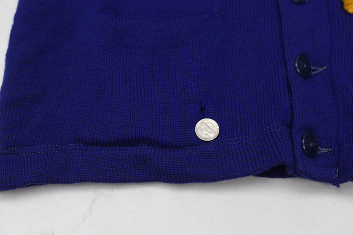 Vintage 1930s Winged Foot Varsity Letterman Cardigan Sweater Whitmer Track
