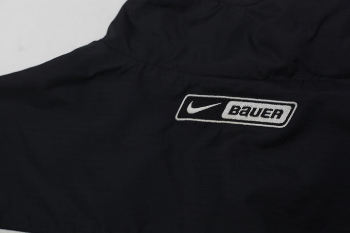 Mens Embroidered Nike Bauer Zip Up Nylon Jacket