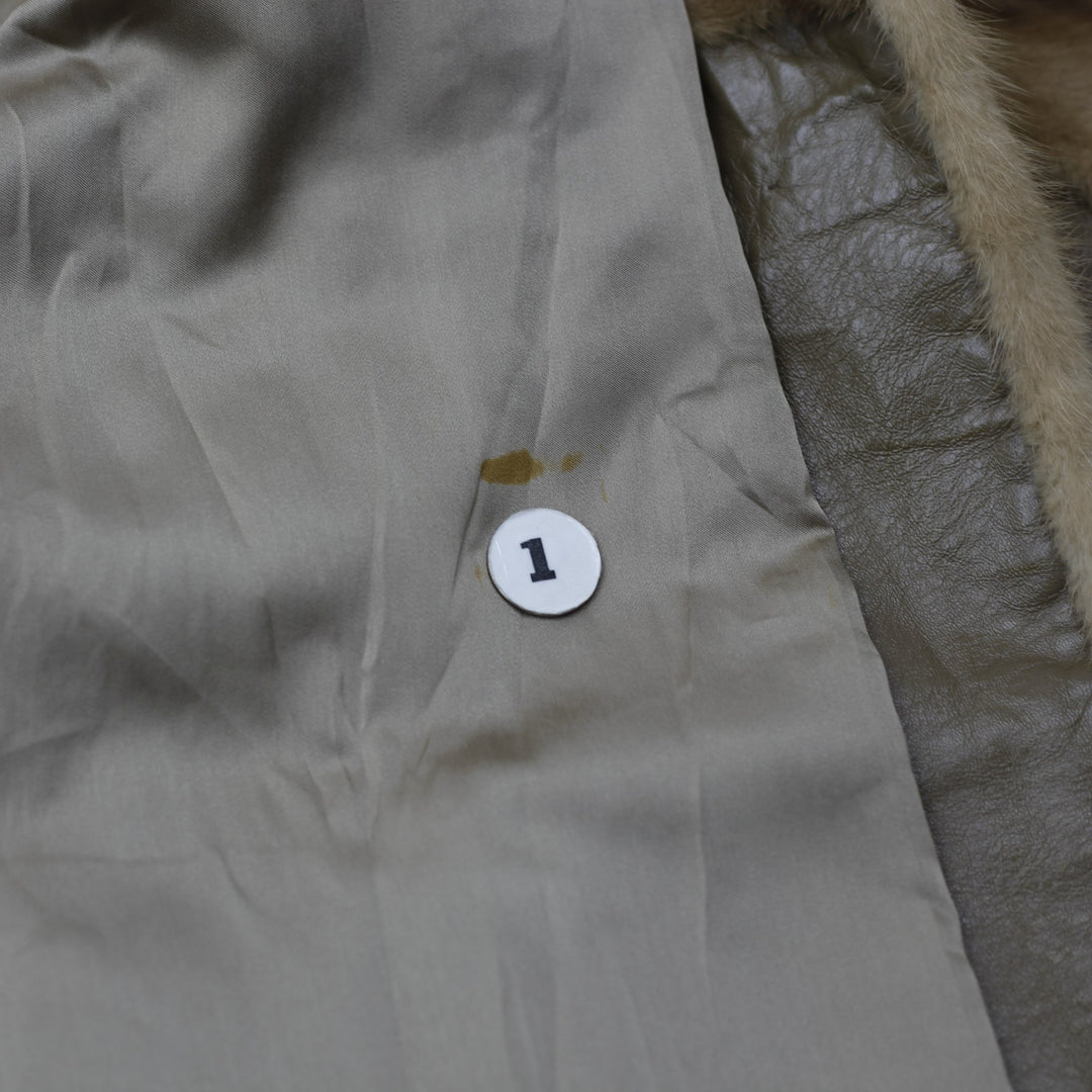 Mid-Century Vintage Shushan’s Custom Honey-Blonde Mink Fur Coat