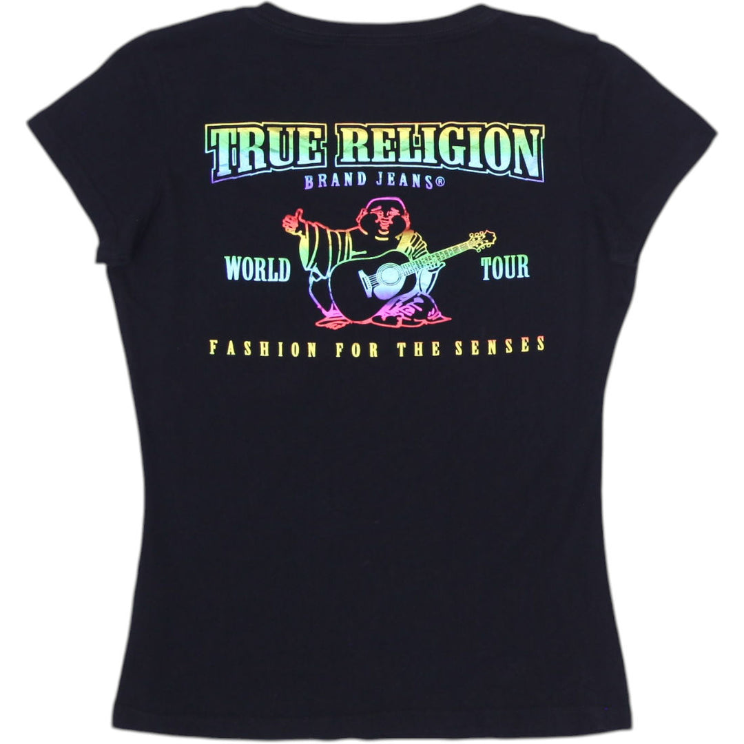 Y2K Ladies True Religion Graphic Tee Size S | Migration_Y2K Tops - Side View | Fashion Rerun
