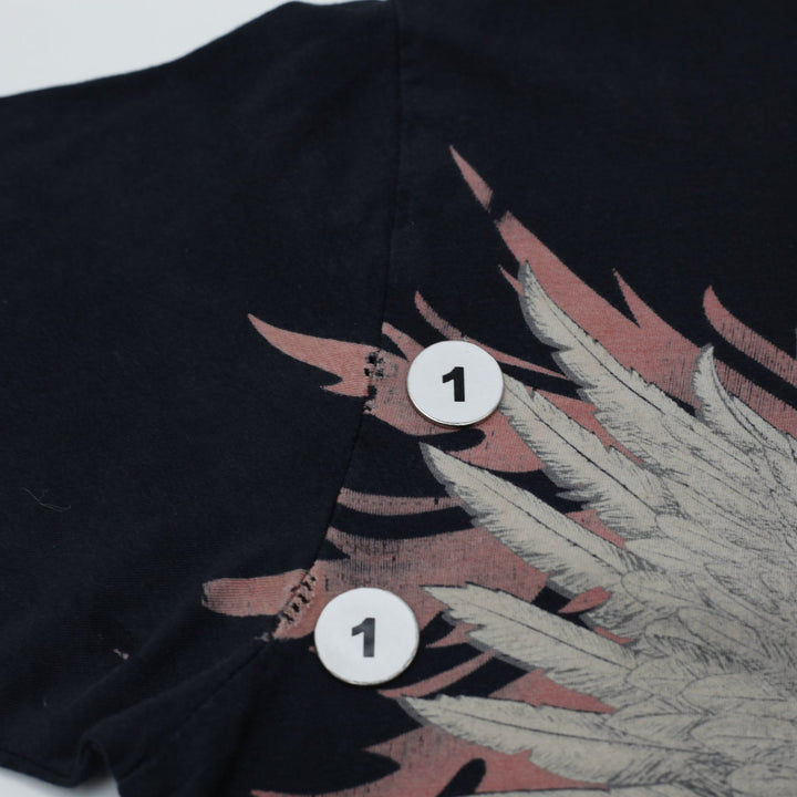 Y2K Mens Affliction Brandon Vera T-Shirt Black Graphic Design