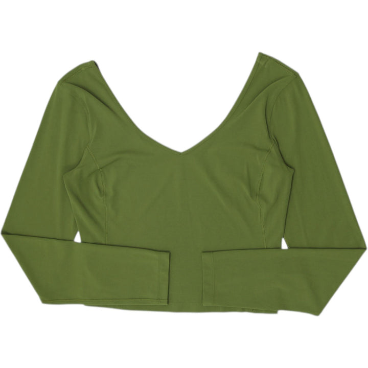 Ladies Lululemon Align Long Sleeve Cropped Nulu Top