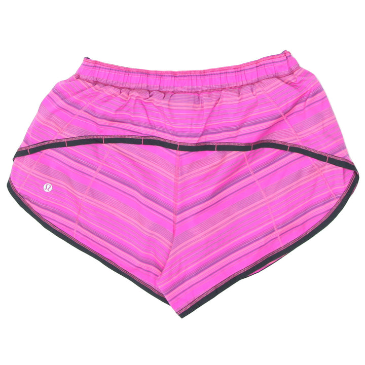 Ladies Striped Lululemon Running Sports Shorts