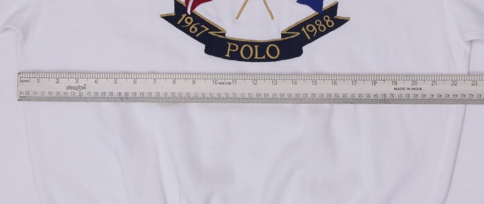 Vintage Ralph Lauren Polo Sweater White Logo Graphic