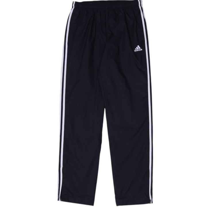 Mens Adidas Track Pants Black White Stripes Athletic Fit