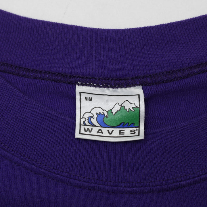Vintage 90s Toronto Raptors Slam Dunk Action NBA Purple Basketball T-Shirt M | Migration_T-Shirts - Back View | Fashion Rerun