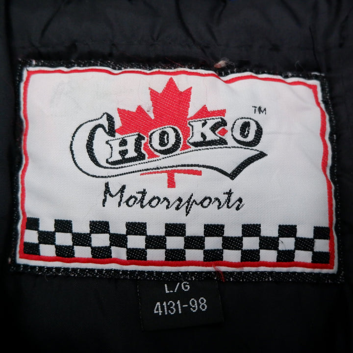Mens Choko Motorsports Snap On Power Racking Puffer Jacket