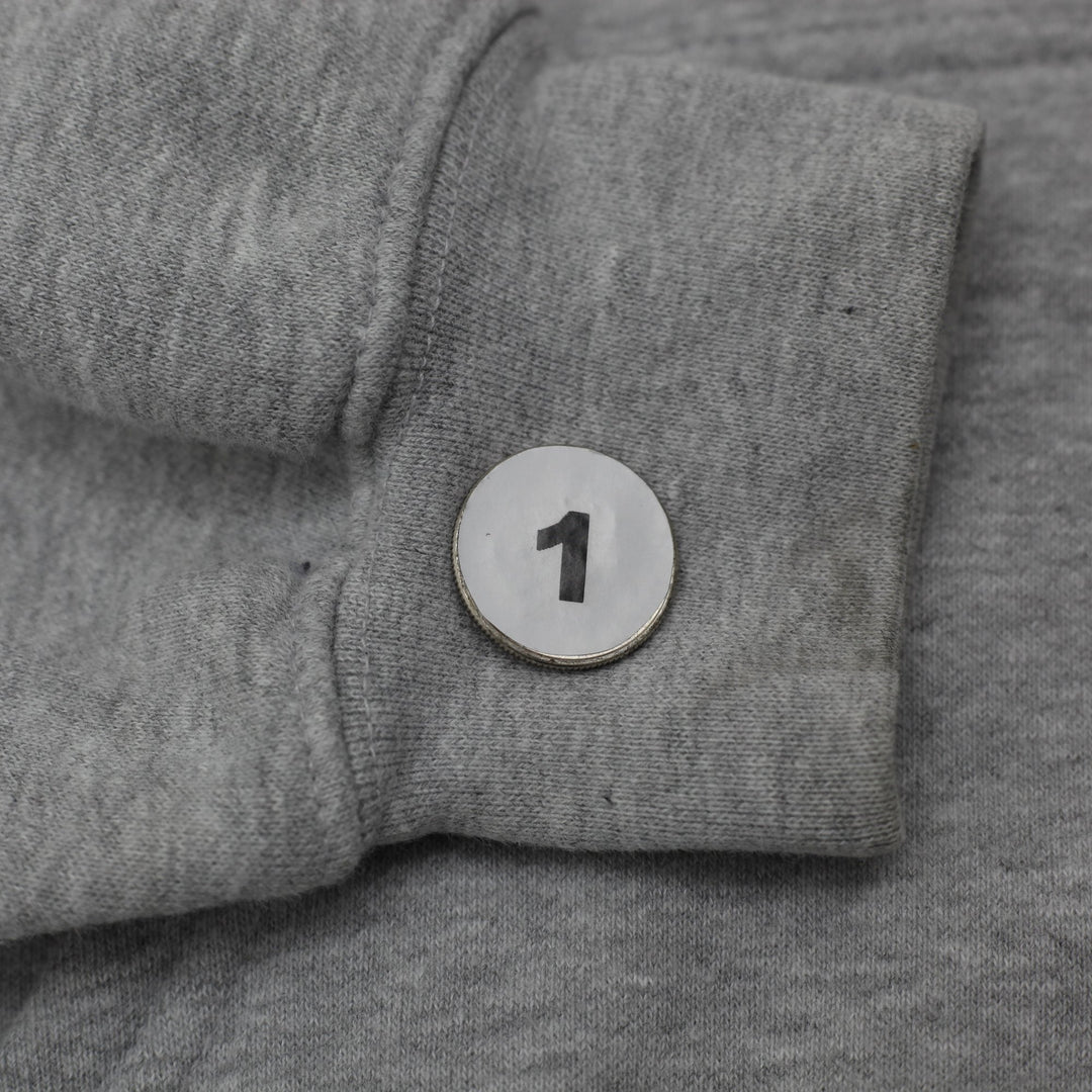 Vintage Mens Nike Lakers Hoodie Gray Sweatshirt Logo NBA Size XL