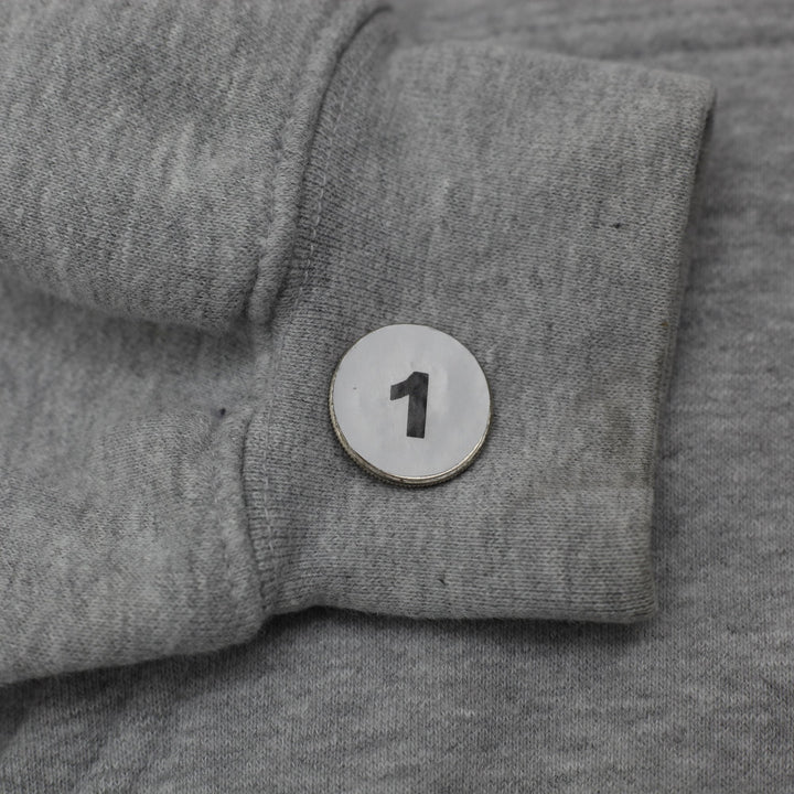 Vintage Mens Nike Lakers Hoodie Gray Sweatshirt Logo NBA Size XL