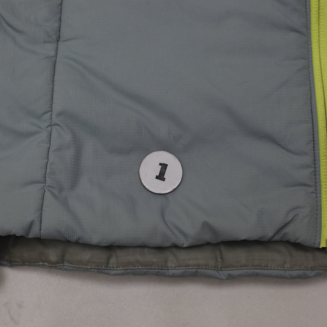 Ladies Arc'teryx Gray Light Blue Insulated Zipper Lightweight Jacket XS | Migration_Jackets - View 6 | Fashion Rerun