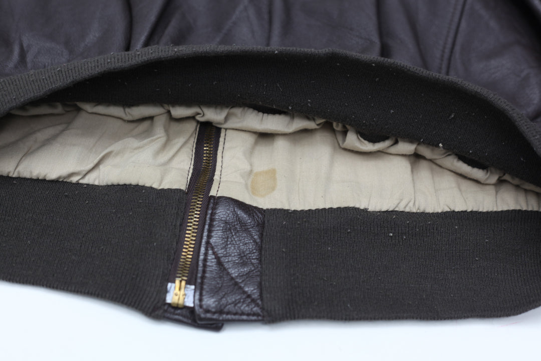 Vintage Cooper Commemorative A-2 Flight Leather Jacket Made In USA | Migration_Jacket UAENAT40 - Detail View | Fashion Rerun